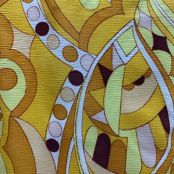 Vintage Handmade Dress and Coat Set Lined Med Groovy Psychedelic OOAK - Picture 13 of 16